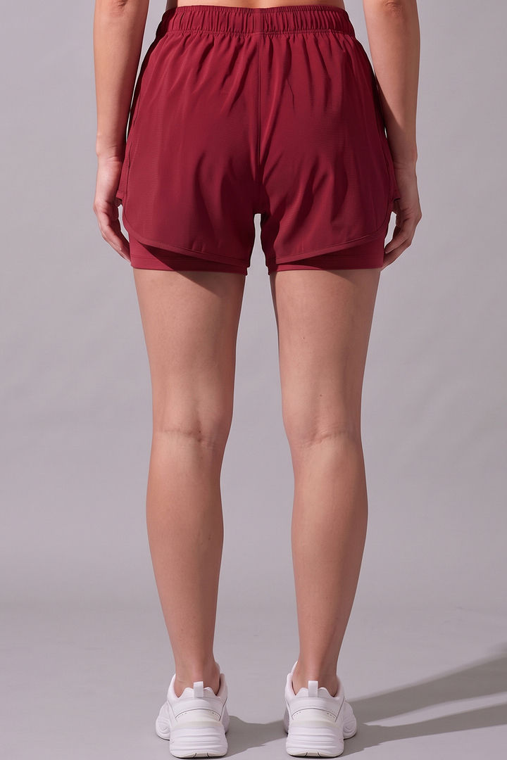 Zelocity Moisture Wicking Training Short - Deep Claret — image 3
